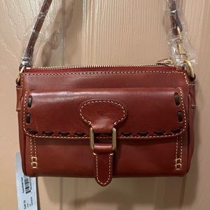 Beautiful Dooney & Burke leather bag , small ,holds essentials , easy grab & go